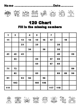 Preview of 120 Chart Activities, 100, Holidays Around The World Common Core Grade 1 Math