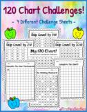 120 Chart Challenge Worksheets! Counting, Skip Counting, C