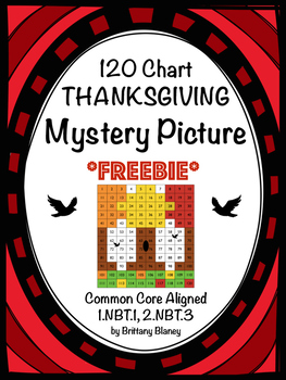 Preview of 120 Chart Fall & Thanksgiving Mystery Picture Freebie