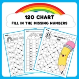 120 Chart Fill In The Missing Number | Counting to 120 | 1