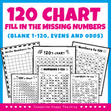 120 Chart Fill in the Missing Numbers Worksheets | blank 1