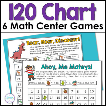 Preview of 120 Chart Math Games and Printables - Add & Subtract One & Ten