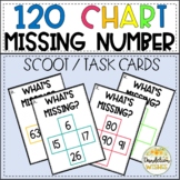 120 Chart Missing Number Place Value Scoot Game Task Cards
