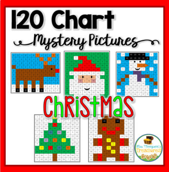 Preview of 120 Chart Mystery Pictures - Christmas Math Pack