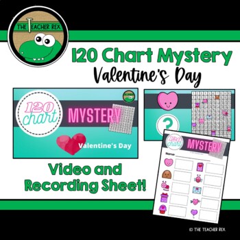 Preview of 120 Chart Mystery - Valentine's Day (video and recording sheet)