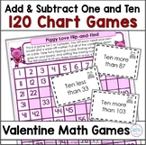 120 Chart Valentines Day Math Games Missing Numbers | 10 M