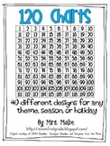 120 Charts for Common Core Math - 40 designs to choose from