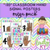 120 Classroom Hand Signal Posters **MEGA PACK**