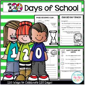 Preview of Activities and Crafts for 120 Days of School is Cool
