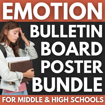 Preview of 170 Emotion Posters BUNDLE | Mental Health Decor | Wellness Bulletin Boards