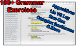 120 + Grammar Drills with Answers. Multiple Choice & Short Answer