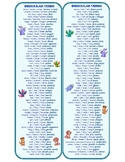 120 Irregular Verbs Bookmark (present, past and participle