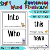 Sight Word Sentence Flashcards | 120 Practice Fluency Flas