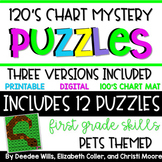 120’s Chart Mystery Puzzles Year First Grade-Pets