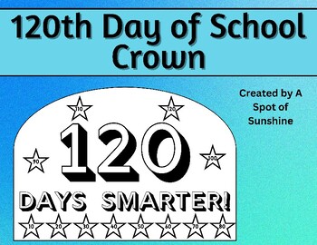 Preview of 120th Day of School Crown