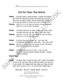 123 All Over the World Companion Lyrics Sheet