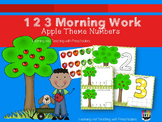 123 Morning Work Apple Theme Numbers