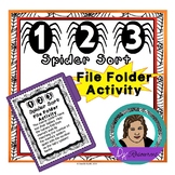 123 Spider Sort File Folder Activity - 1 to 20