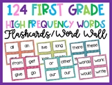First Grade High Frequency Word Wall Cards & Flashcards