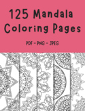 125 Mandala Coloring Pages for Mindfulness and Relaxation 