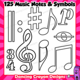 125 Music Notes and Symbols Clip Art | Musical Notation | 
