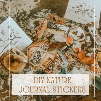 Preview of 125 NATURE STICKERS - DIY