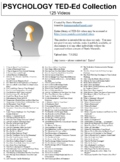 125 Psychology TED-Ed Video Worksheets Collection Bundle