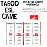 128 Taboo Cards (Cities and Houses) - ESL/EFL Vocabulary Game