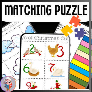 Preview of 129 WORKSHEETS-The ultimate matching puzzle