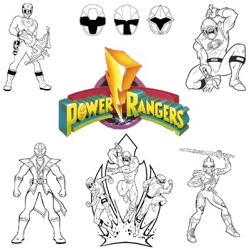 Red power rangers coloring pages download and print for free