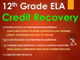 12th Grade ELA Credit Recovery Program Materials for Stude
