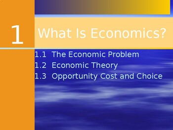 Preview of 12th grade Econ Unit 1 Power Point