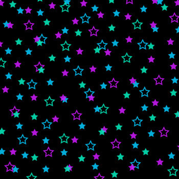 12x12 Digital Paper - Confetti: Black Background - Stars | TPT