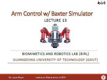 Preview of 13. Arm Control with the Baxter Simulator