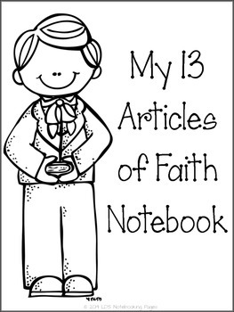 13 Articles of Faith Tracing Notebook by Little Bee ...