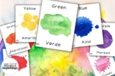 13 Bilingual SpanishEnglish Color Flashcards in Spanish