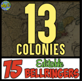 13 Colonies Bellringers and Warmups for American US History