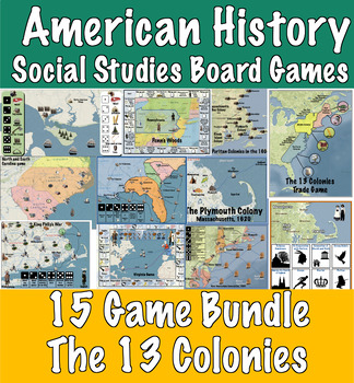 Preview of 13 Colonies Board Game Bundle (fifteen games!)