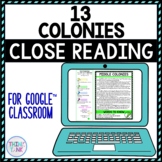 13 Colonies DIGITAL Reading Passages & Text Marking for Go