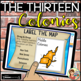 13 Colonies Digital Review & Quiz (Boom Cards, Google Slide Quiz)