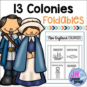 13 Colonies Foldables by JH Lesson Design | TPT
