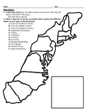 13 Colonies Map Project (8.5x11)