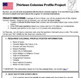 13 Colonies Poster Project