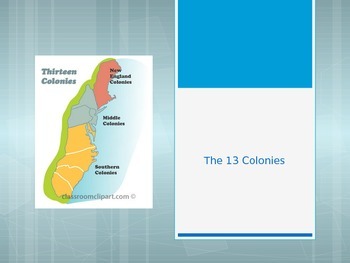 Preview of 13 Colonies Powerpoint