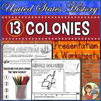 Preview of 13 Colonies Presentation & Doodle Notes
