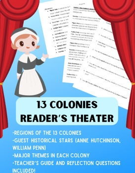 Preview of 13 Colonies Reader's Theater, Skit, Play