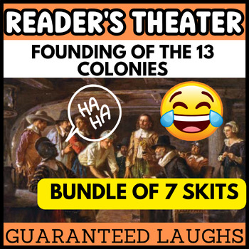 Preview of 13 Colonies Fun Readers Theater and Comprehension Activities Bundle