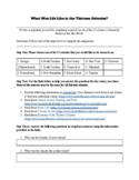 13 Colonies Research Sheet and Web Quest