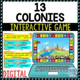 13 Colonies Review Game Board | Digital | Google Slides