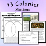 13 Colonies Stations Activity with Graphic Org. Notes